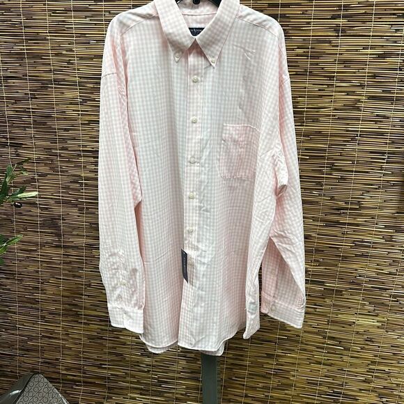 Club Room Men's Regular Fit Traveler Dress Shirt, Created for Macy's  Size 17.5 - Picture 2 of 3